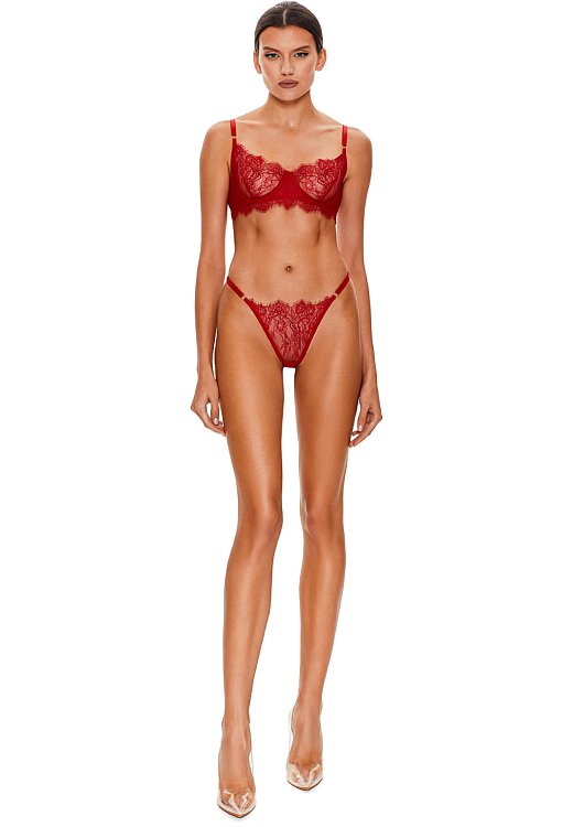 Lace bra «Red», Red