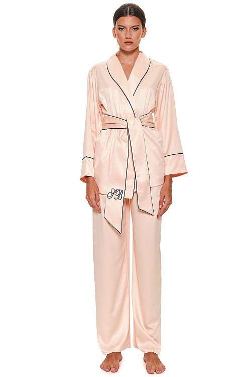 SILK Pijamas, Peach color