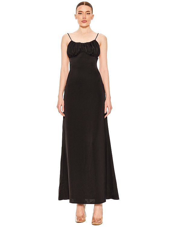 Satin slip on dress