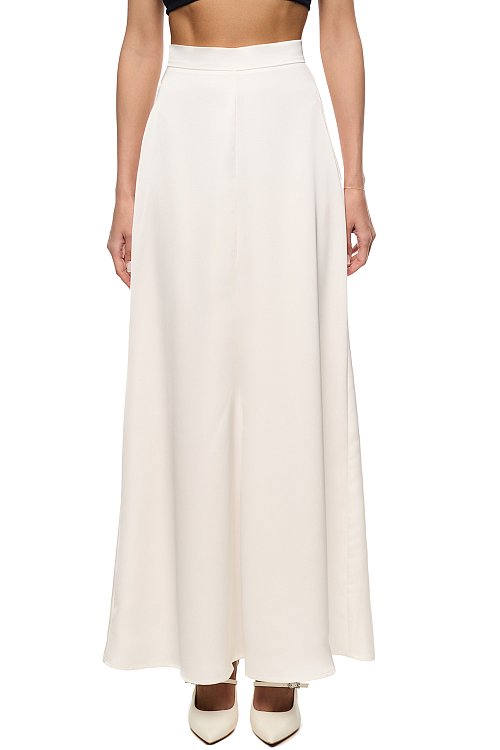 Юбка макси из сатина