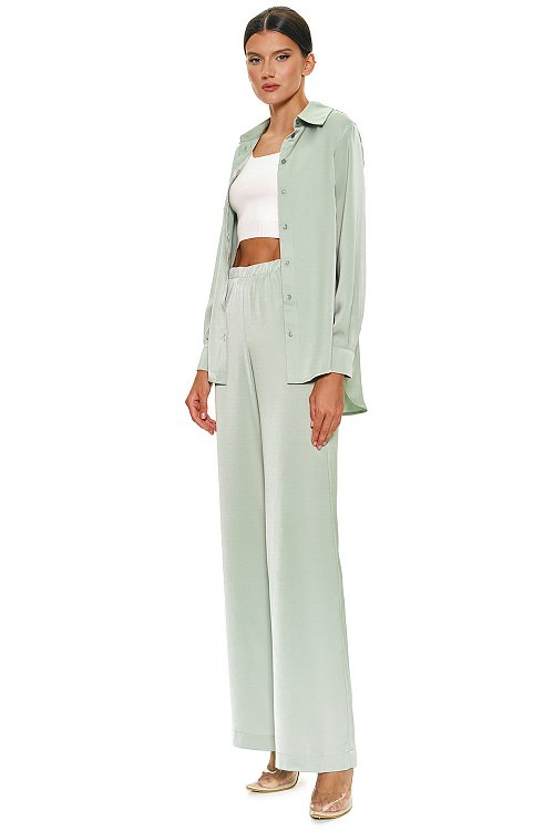 Рубашка из сатина удлиненная