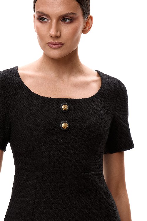 Платье мини из твида