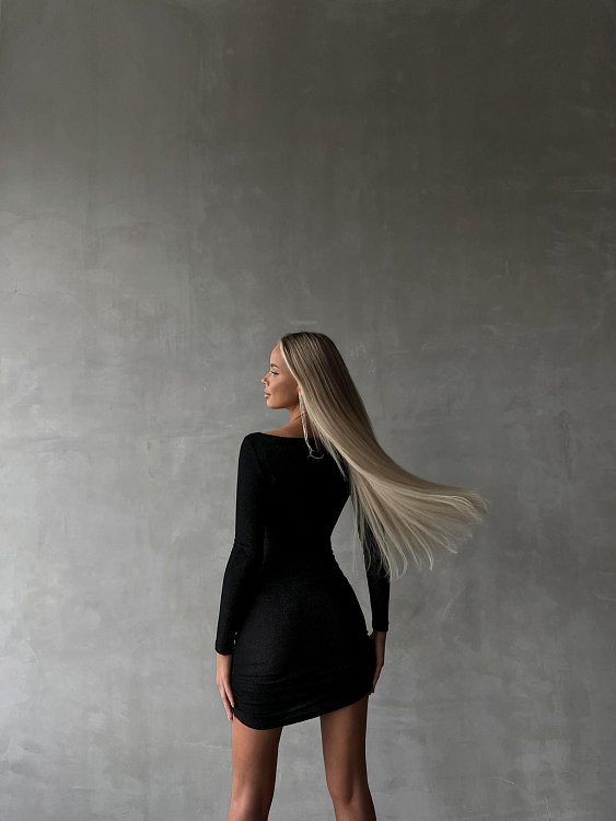 Платье со сборкой