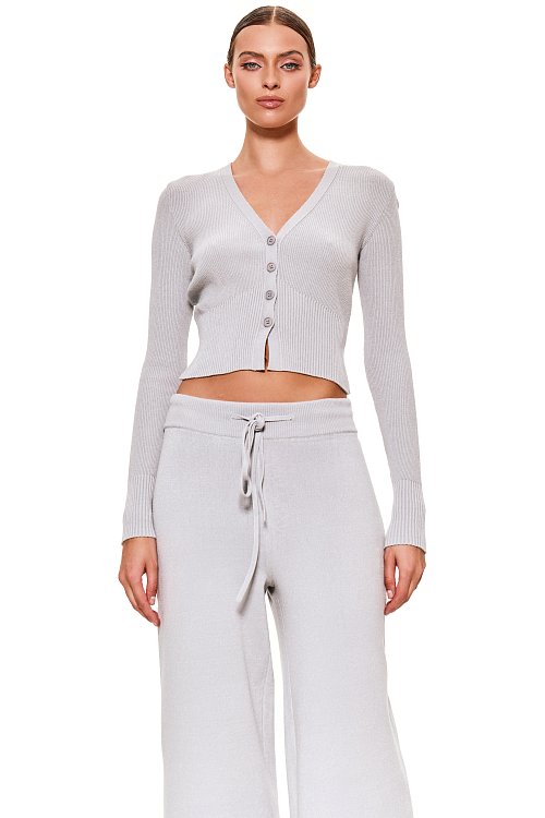 Кардиган в рубчик