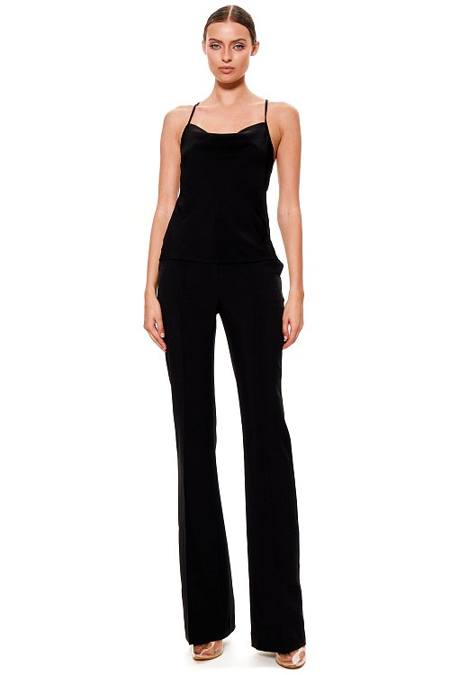 Swing neckline top