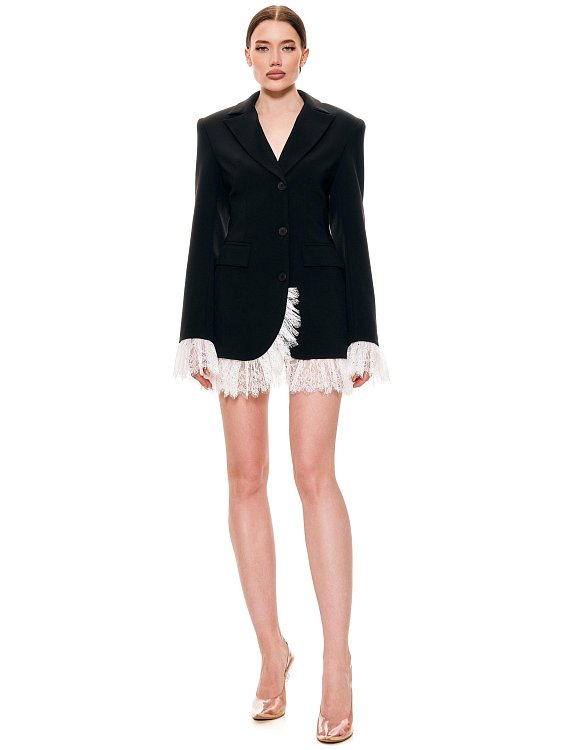 Single-breasted fitted jacket