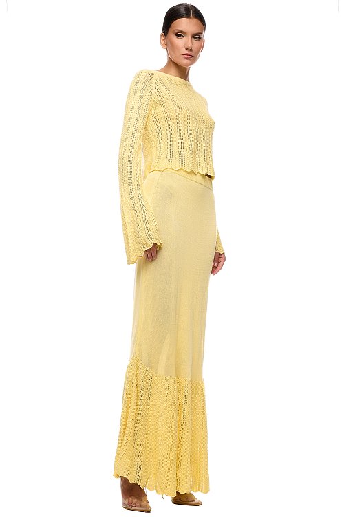 Юбка макси ажурная