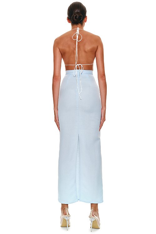 Юбка макси из льна