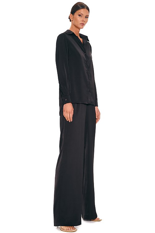 Рубашка из сатина удлиненная