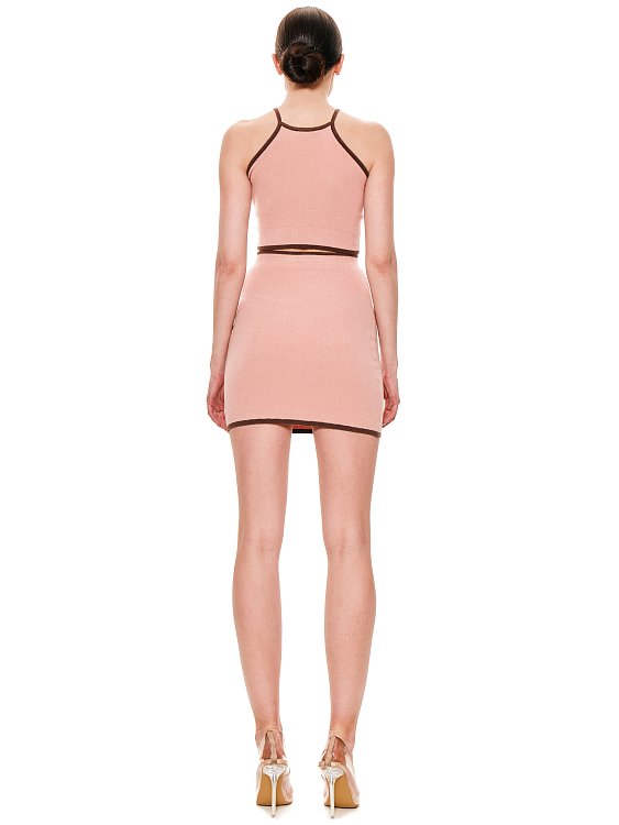 Юбка мини с кантом