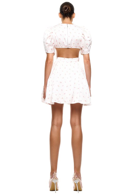 Платье с рукавами фонарик