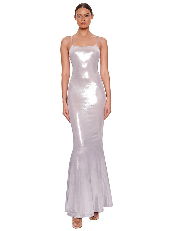 Open-back maxi dress