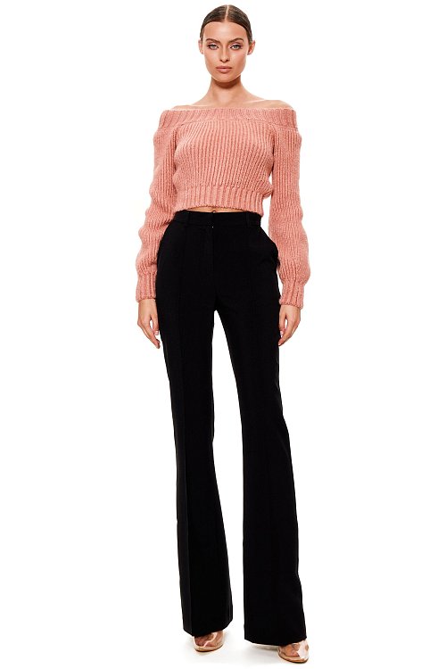 Cropped zipped jumper
