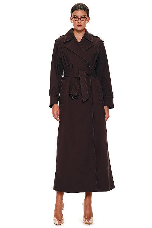 Oversized trench coat, Brown