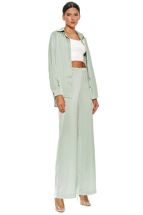 Рубашка из сатина удлиненная