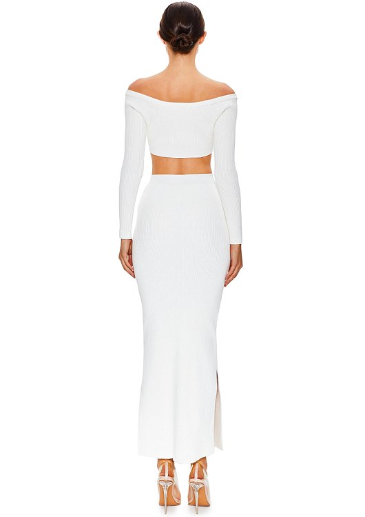 Топ со шнуровкой трикотажный