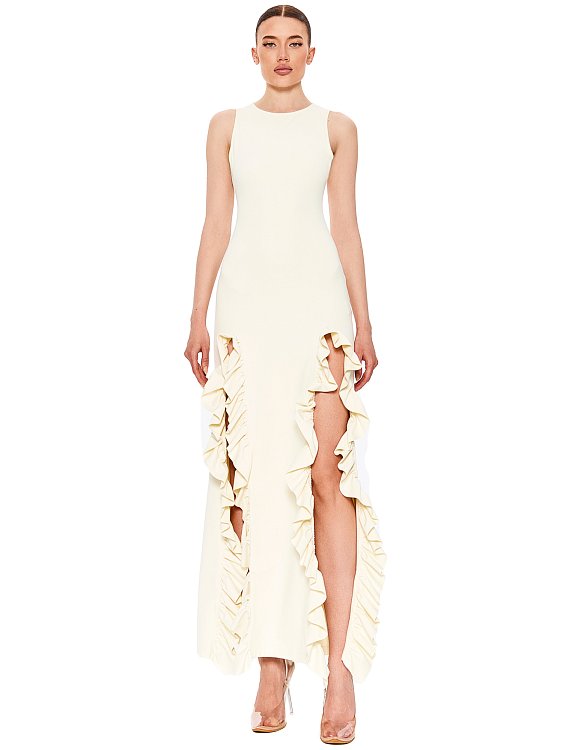 Maxi dress with slit