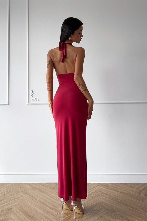 Платье с центральной драпировкой