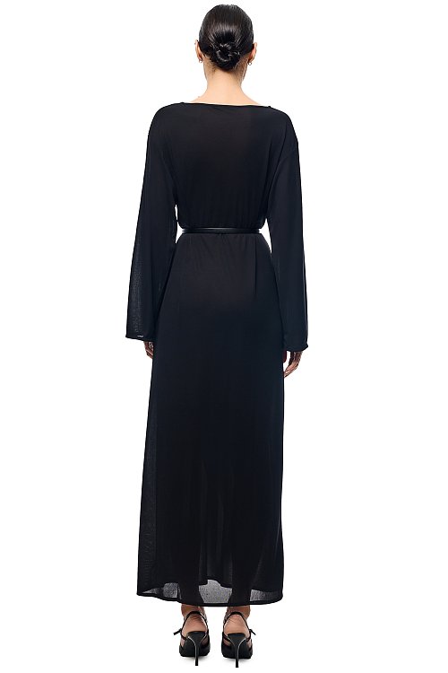 Платье- макси прямого силуэта