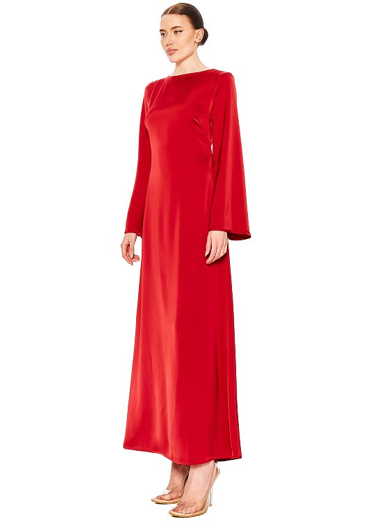 Платье приталенное макси