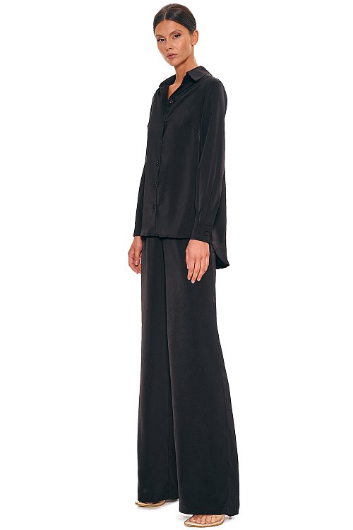 Рубашка из сатина удлиненная