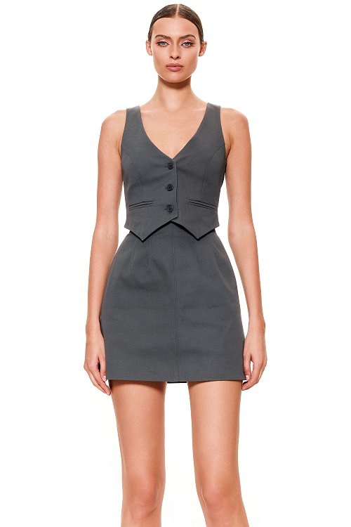 Юбка с корсетными рельефами