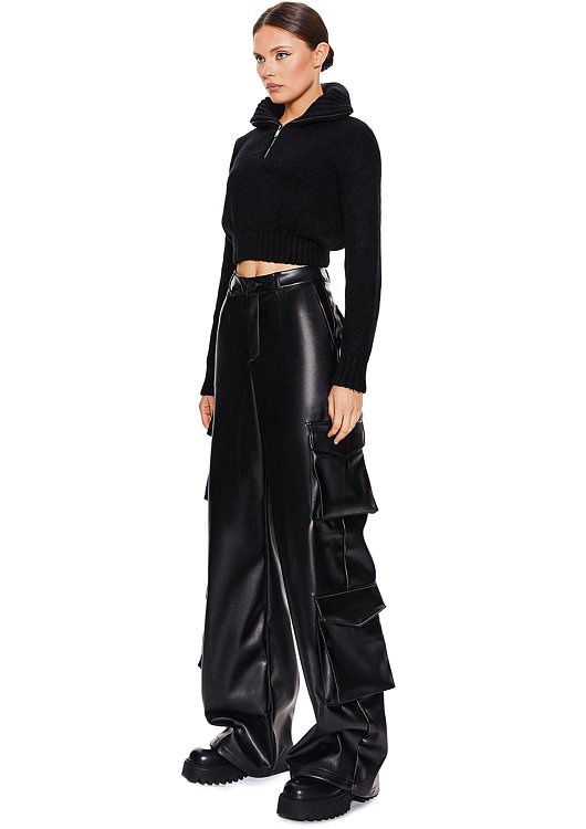 Джемпер на молнии укороченный