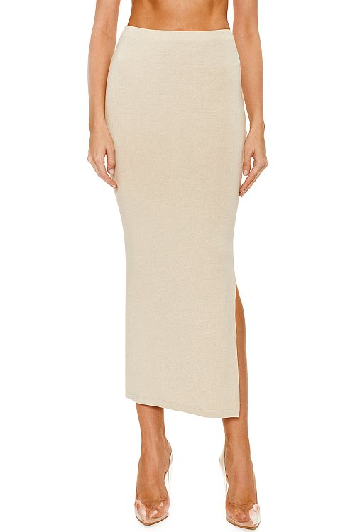 Maxi-skirt, Beige