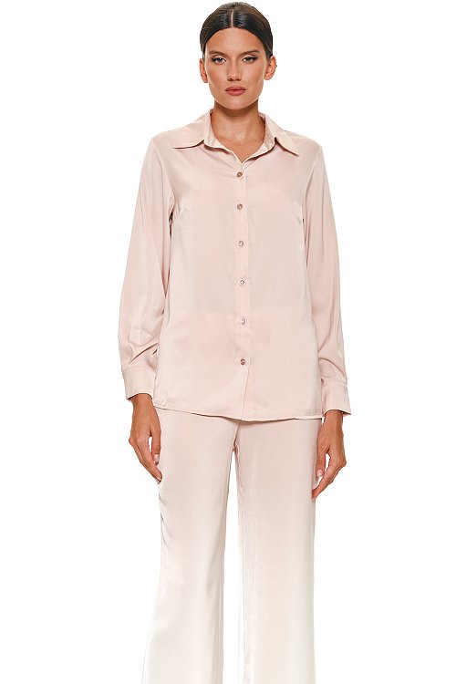 Рубашка из сатина удлиненная