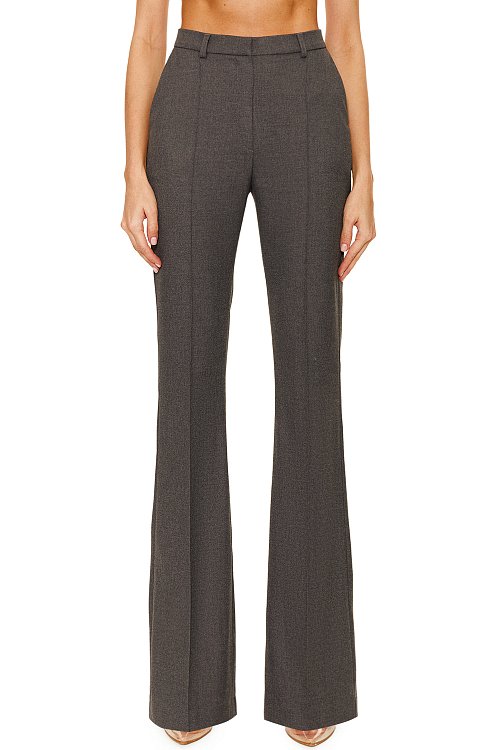 Pleated trousers, Gray