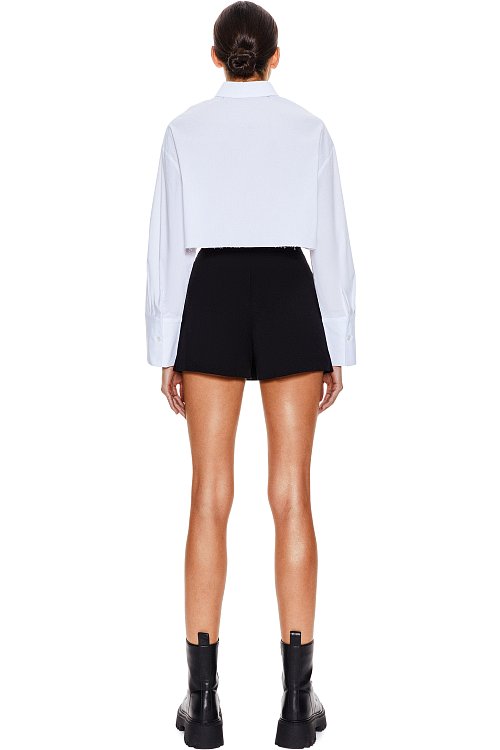 Рубашка с необработанным низом