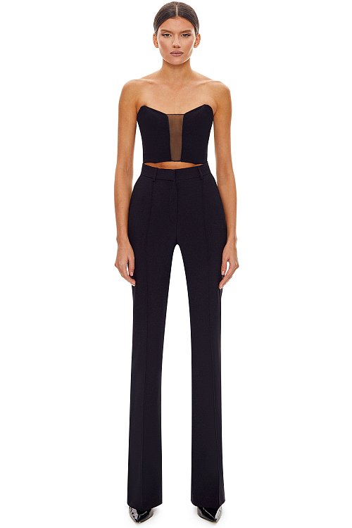 Corset-top with mesh