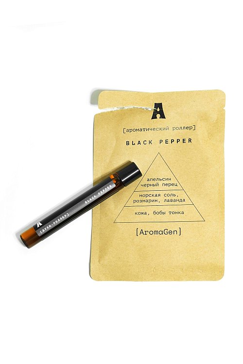 Aroma roller BLACK PEPPER, White