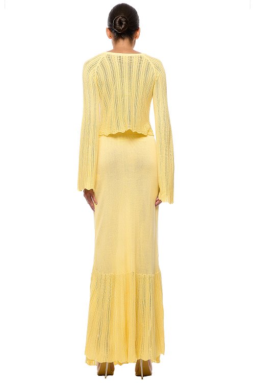 Юбка макси ажурная