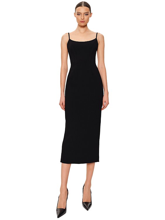 Платье-миди на бретельках