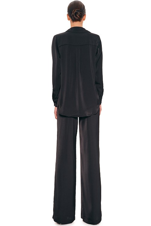 Рубашка из сатина удлиненная