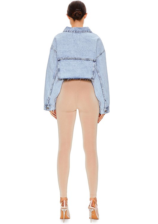 Джинсовая куртка с необработанным низом