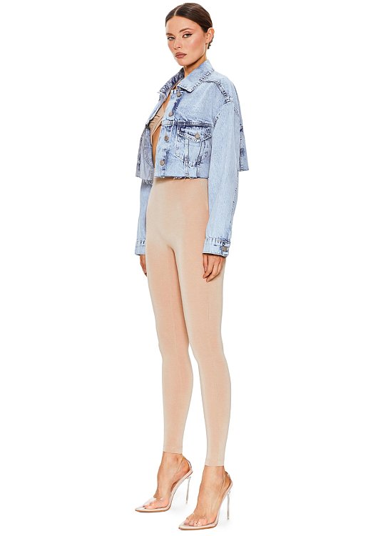 Джинсовая куртка с необработанным низом