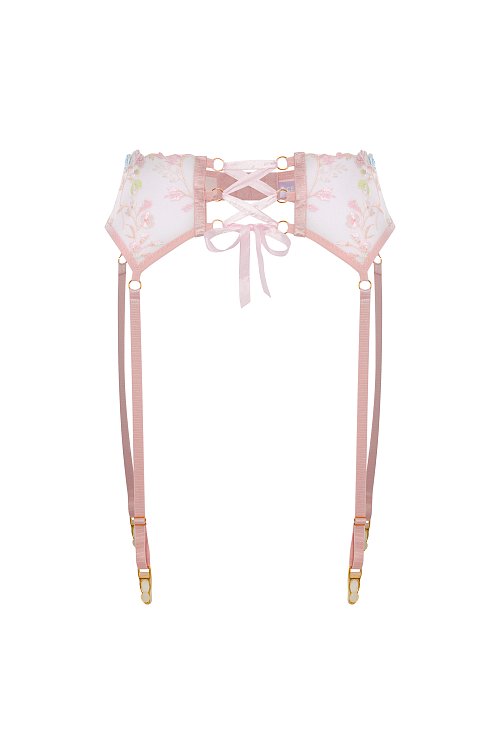 Garter belt "Christaline", Pink