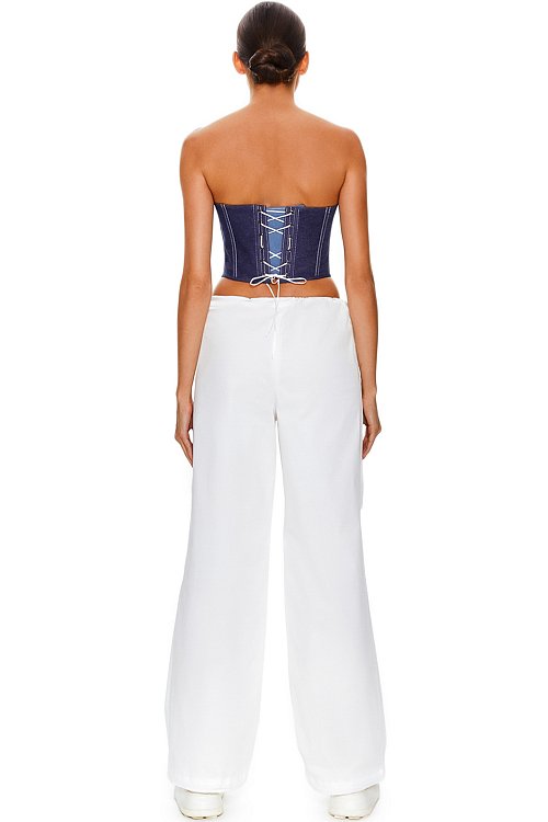 Брюки широкие с фиксаторами