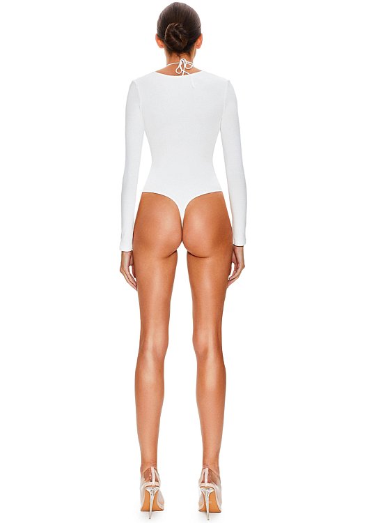 Боди со шнуровкой