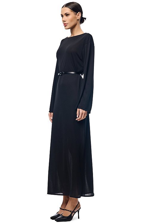 Платье- макси прямого силуэта