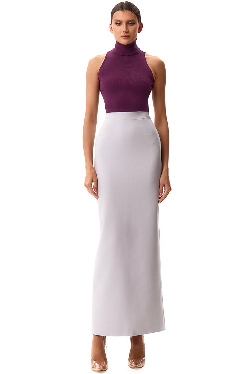 Maxi skirt with slit