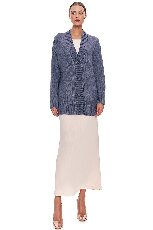 Oversize cardigan, Blue