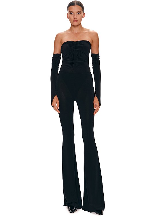 Bodysuit with detachable sleeves, Black