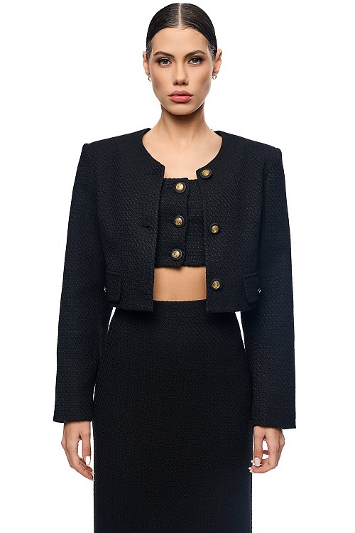 Жакет твидовый