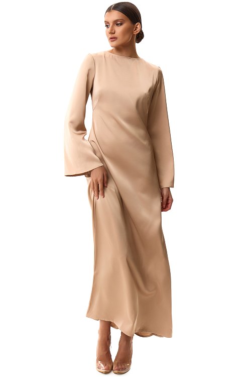 Платье приталенное макси