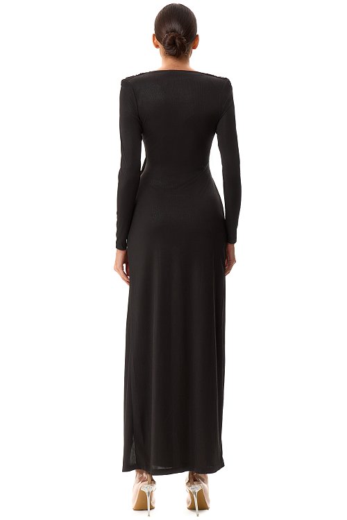 Платье макси c пряжкой