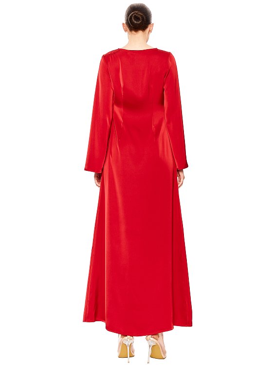 Платье приталенное макси