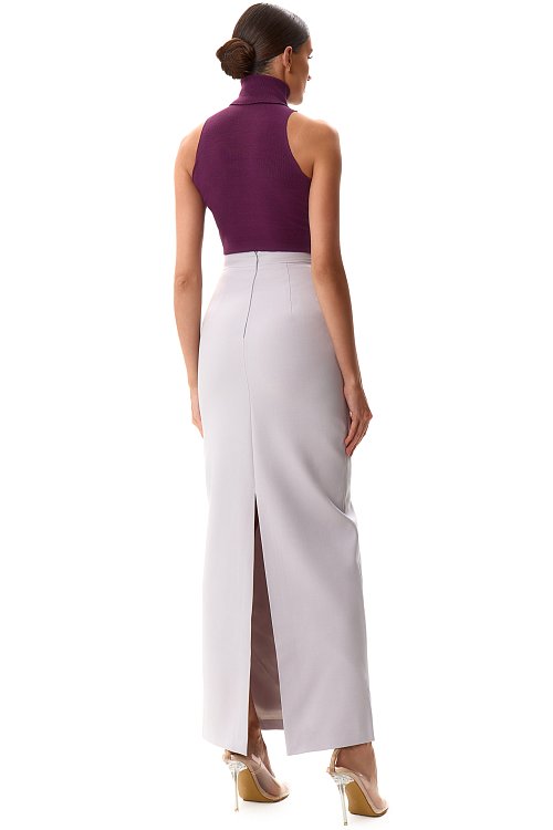 Юбка макси с разрезом